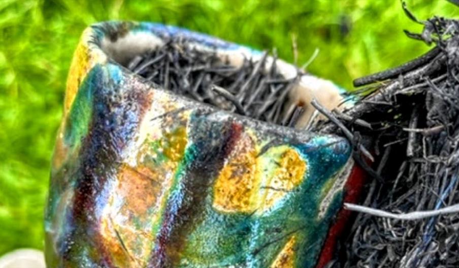 Pottery fired using the Raku method