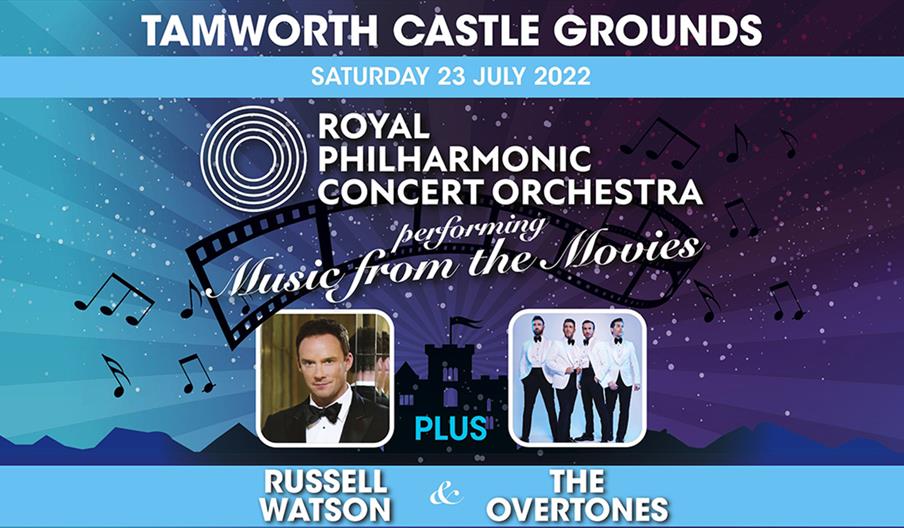 Hear all your favourite songs from the movies at Tamworth Castle Grounds, Staffordshire, this summer