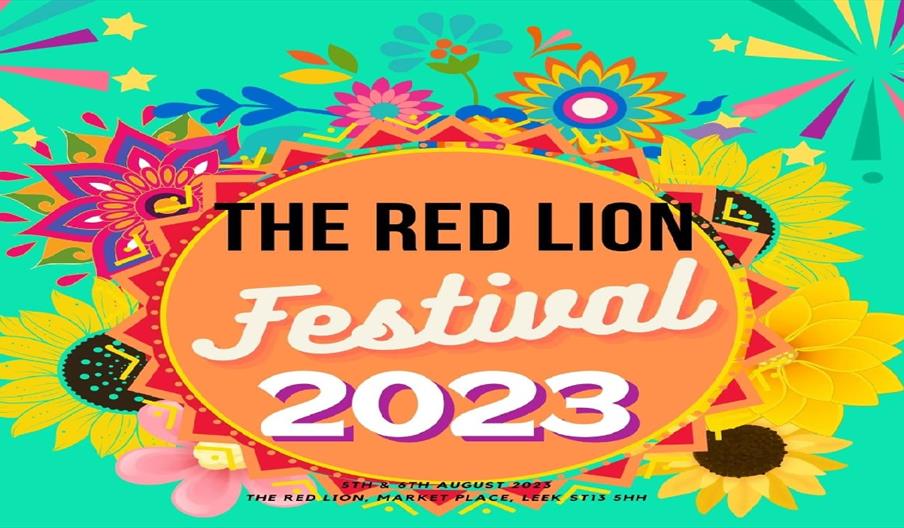 Poster depicting the Red Lion Festival 2023