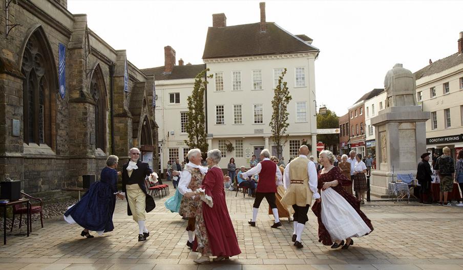 Celebrating Samuel Johnson in Lichfield's Market Square