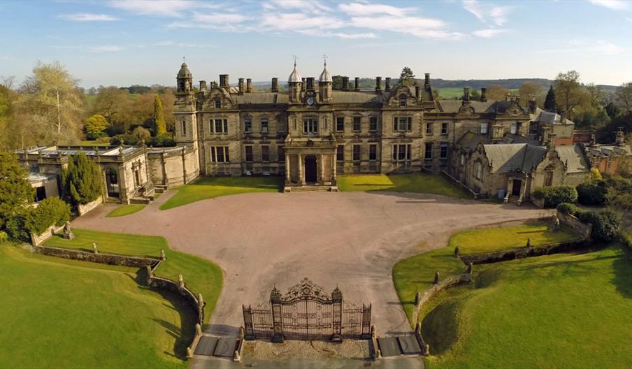 Aerial View of Sandon Hall