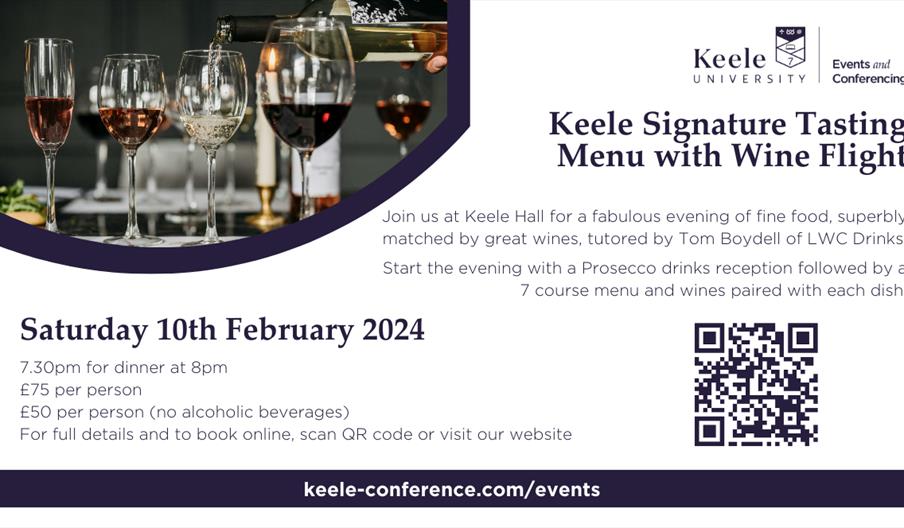 Image shows a graphic with the details of the event, including date, time, prices and booking information