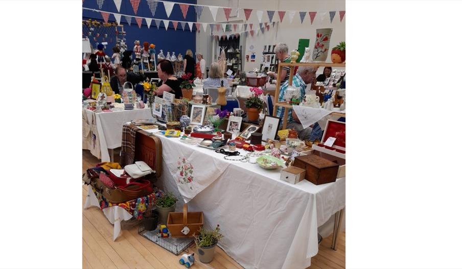 image of craft fair stalls and items for sale