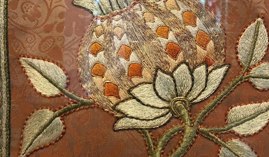 image of the embroidery at St Edwards Church in Leek