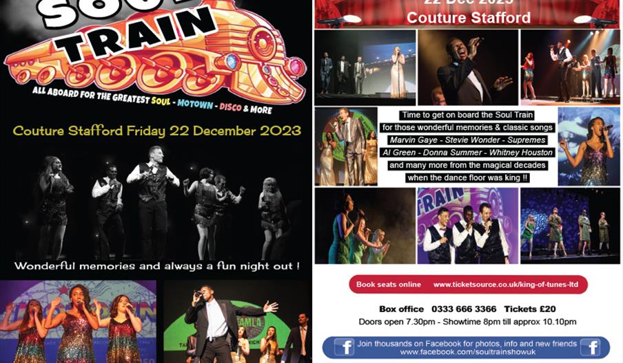 Image shows details of the event, with images of the performers in action