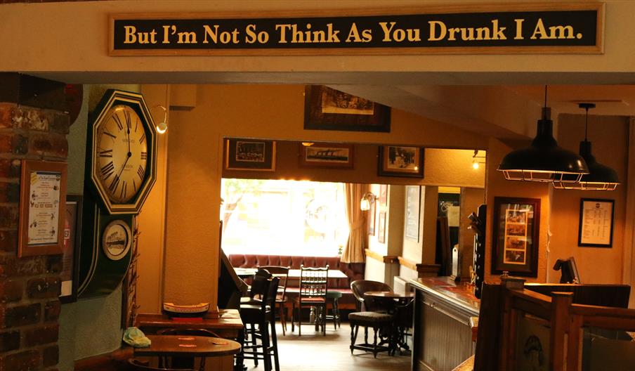 The bar area
