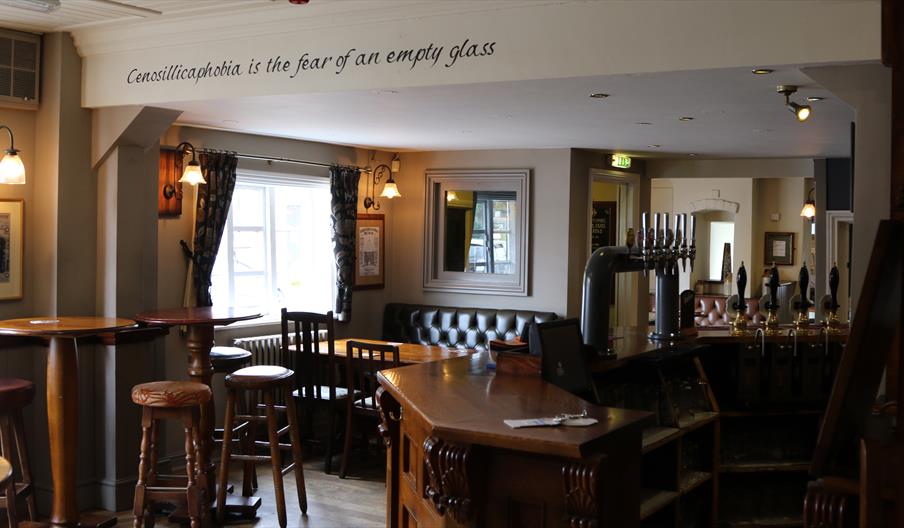 The pub bar area