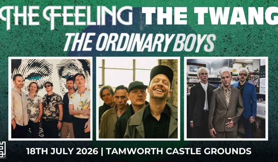 Featuring:  The Feeling - The Twang & The Ordinary Boys, Concert on 18th July Poster
