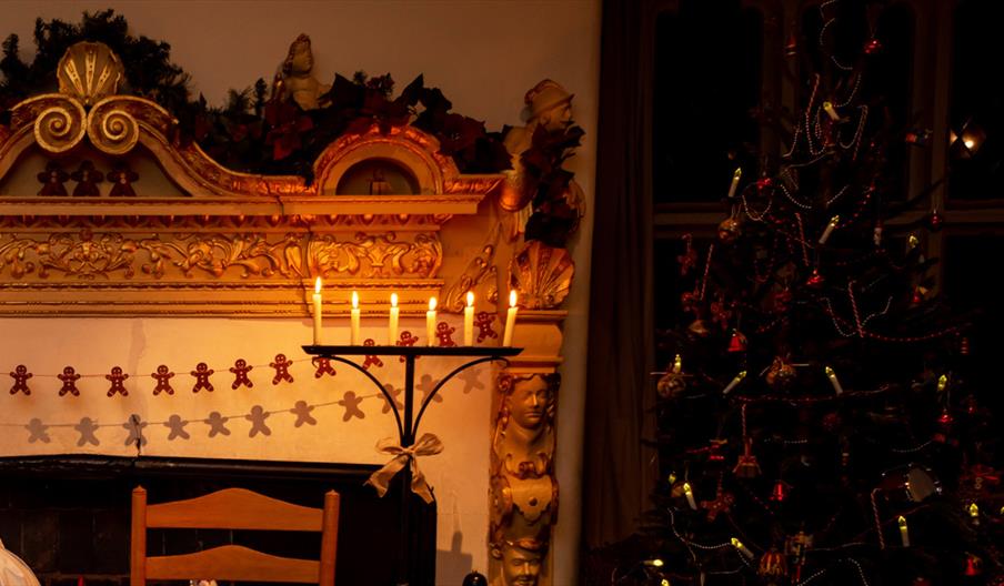 Tamworth Castle by candlelight