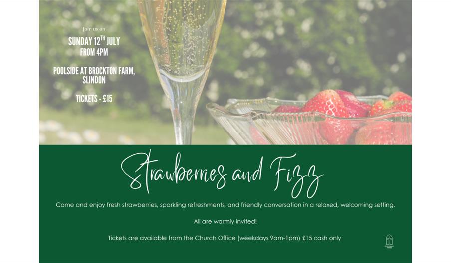 Enjoy a relaxing summer afternoon of fresh strawberries, sparkling refreshments and friendly conversation at Brockton Farm, Slindon. Set in a beautifu