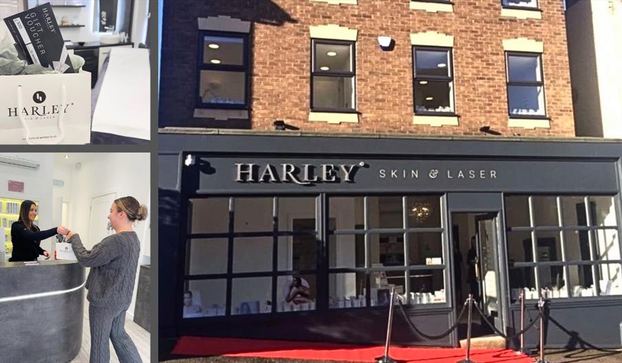 The frontage of Harley Skin & Laser on a sunny day