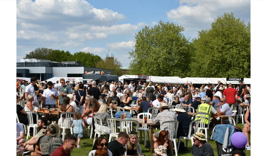 Crowds enjoying the Stone Food & Drink Festival