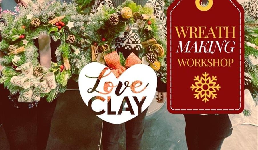 Christmas Wreath and light switch on