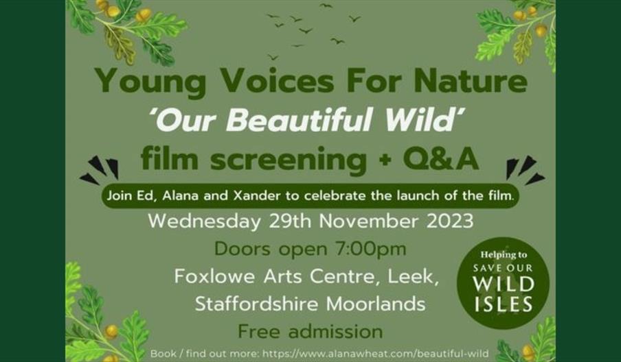 young voices for nature poster