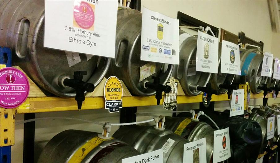 A great selection of ales at the Mayfield Beer Festival