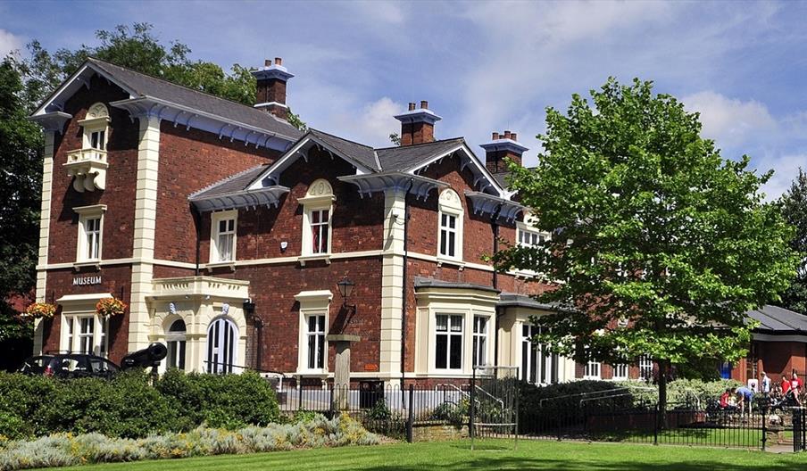 Image shows a sunny day at Brampton Museum
