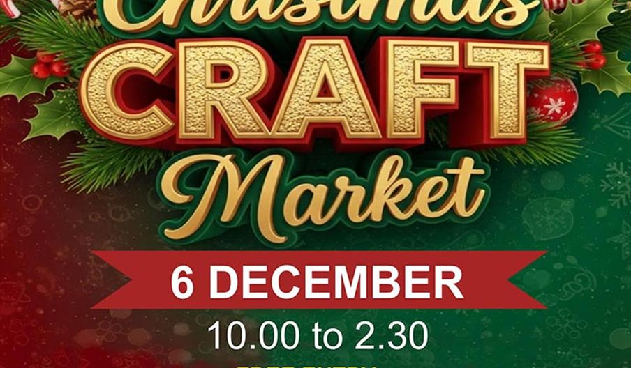 Christmas craft fair, 6 December from 10-2.30,  DE6 2JR