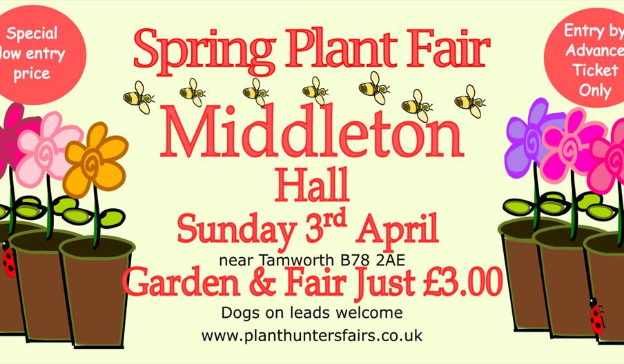Spring Plant Fair, Middleton Hall, Tamworth, Staffordshire. Sunday 3rd April 2022.
