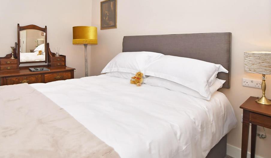 Bedroom with comfortable double bed