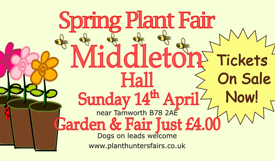 Image shows details of the plant hunters' fair on 14th April
