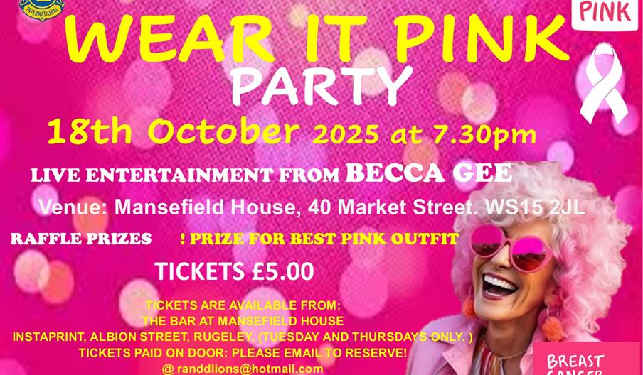 A graphic for the event with the date, time and venue