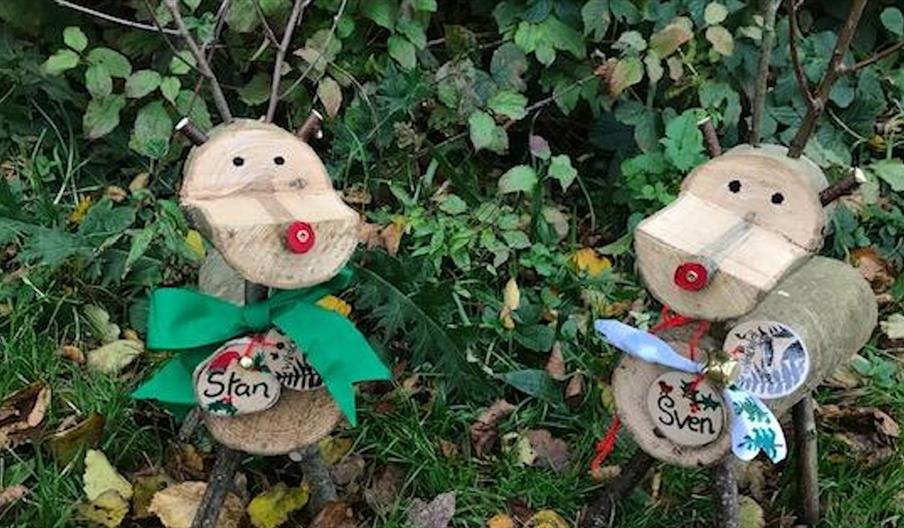 wooden reindeer