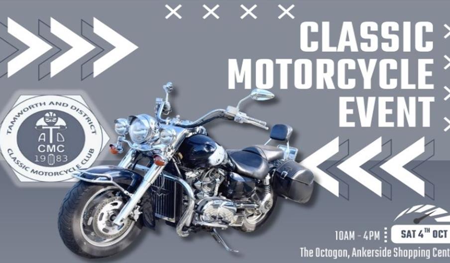 Classic Motorcycle Event at Ankerside Shopping Centre, Tamworth