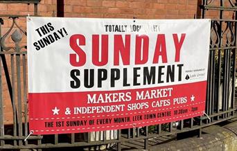 Explore artisan stalls offering the best in local produce and Staffordshire made gifts at Leek's popular Sunday Supplement market