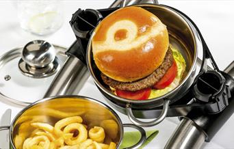 Arriving to your station is Burger and Chips