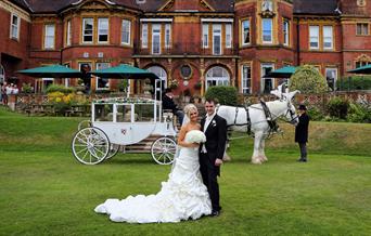 Coach and Horses outside Moor Hall