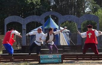 image of an outdoor play being performed at Bolton Gate Arts