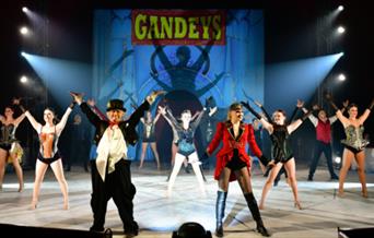 Performers take the applause from the audience at Gandeys Circus