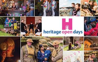 Poster stating "Heritage Open Days"