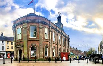 The historic Guild Hall in Newcastle-under-Lyme town centre