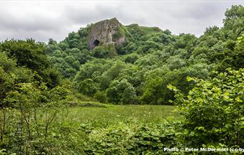Thor's Cave rises above the Manifold Valley, in Staffordshire's Peak District (copyright Peter McDermott)