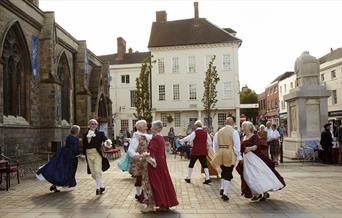 Celebrating Samuel Johnson in Lichfield's Market Square