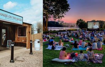 Outdoor cinema night at shakes on the rocks!
