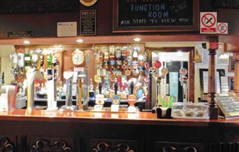 The bar at The Winking Man