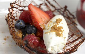 Tempting desserts at The Chase Golf Club's Woodlands Restaurant