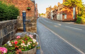 Tean High Street and village pump