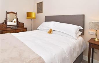 Bedroom with comfortable double bed