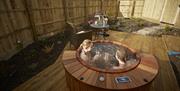 Hot tub found in the Garden Rooms