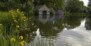 The Boathouse and pool at Biddulph Grange Country Park
