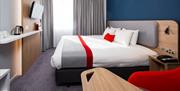 A look at one of the modern, comfortable bedrooms