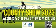 Graphic depicting Staffordshire County Show 2023