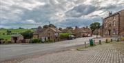cobbled square in Longnor village