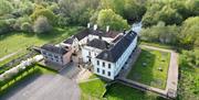 Middleton Hall from above taken by drone