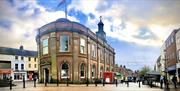 The historic Guild Hall in Newcastle-under-Lyme town centre