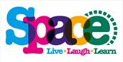 SPACE logo with the tagline "Live. Laugh. Learn." in colourful text.