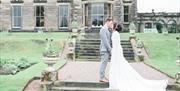 Enjoying the formal gardens